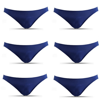 Noul model subțire de lenjerie sexy pentru bărbați, cu talie joasă, slip triunghi mic, uni, 6 culori, de înaltă calitate, 6 buc/lot.