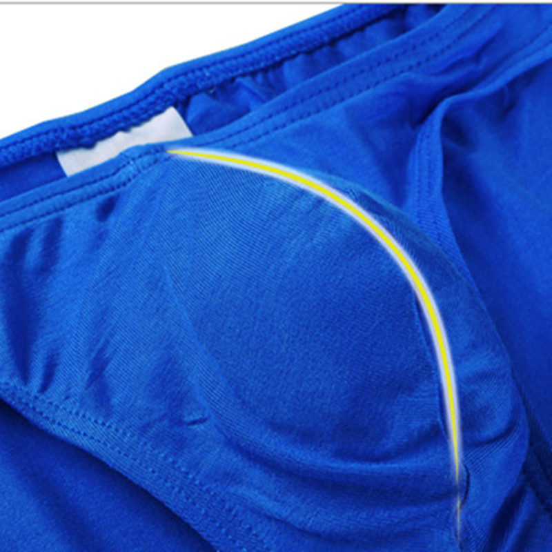 Noul model subțire de lenjerie sexy pentru bărbați, cu talie joasă, slip triunghi mic, uni, 6 culori, de înaltă calitate, 6 buc/lot.