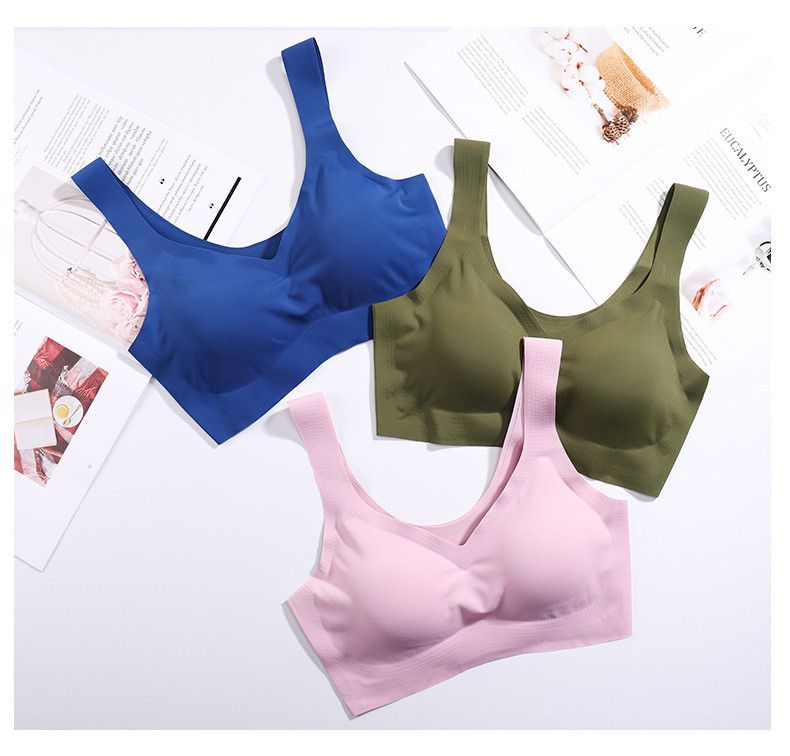 Õhuke kootud sügav V-kaelusega õmblusteta vest sportlik naiste rinnahoidja