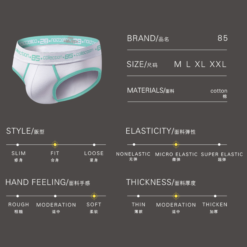 Ανδρικά εσώρουχα ORLVS κλασικά βασικά σέξι ανδρικά σλιπ U Convex calzoncillos hombre cueca  men Σώβρακο