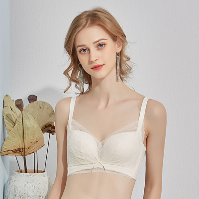 Naiste traadita 100% mooruspuu siidist vooder 3/4 tassi rinnahoidja pits Seksikas Push Up õhuke aluspesu igapäevane naiste bralette S109