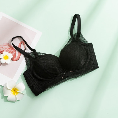 Naiste traadita 100% mooruspuu siidist vooder 3/4 tassi rinnahoidja pits Seksikas Push Up õhuke aluspesu igapäevane naiste bralette S109