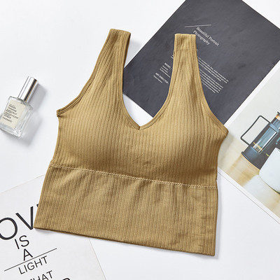 Sutiene Femei Fitness Sutien Sport Push Up Solid Frumos Spate Brallete Feamle Fără Cusături Yoga Sutien Lenjerie