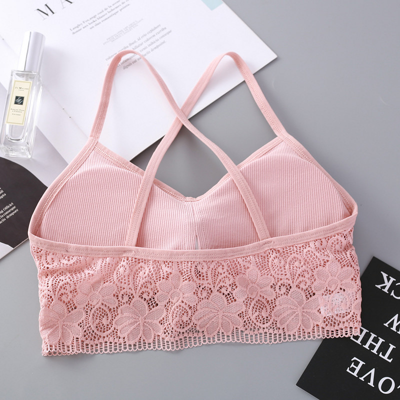 Sutien sexy din dantelă pentru femei Sutien sport rezistent la șocuri pentru femei Bralette solidă fără sârmă Lenjerie de somn casual