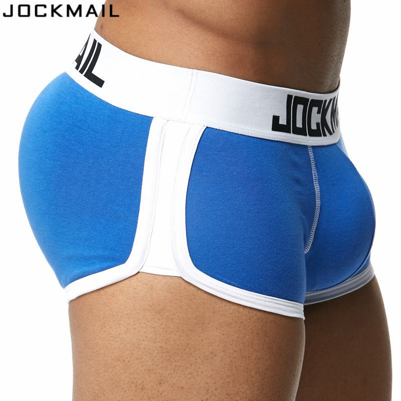 Boxeri pentru lenjerie de corp pentru bărbați, care îmbunătățesc marca JOCKMAIL, cu husă  față + spate, cupă dublă detașabilă Push Up