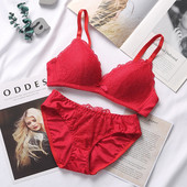 Sieviešu mežģīņu apakšveļas komplekts Biksītes krūštura komplekts Sexy Push Up krūštura biksītes Sieviešu lielizmēra apakšveļas komplekts