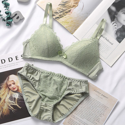 Sieviešu mežģīņu apakšveļas komplekts Biksītes krūštura komplekts Sexy Push Up krūštura biksītes Sieviešu lielizmēra apakšveļas komplekts