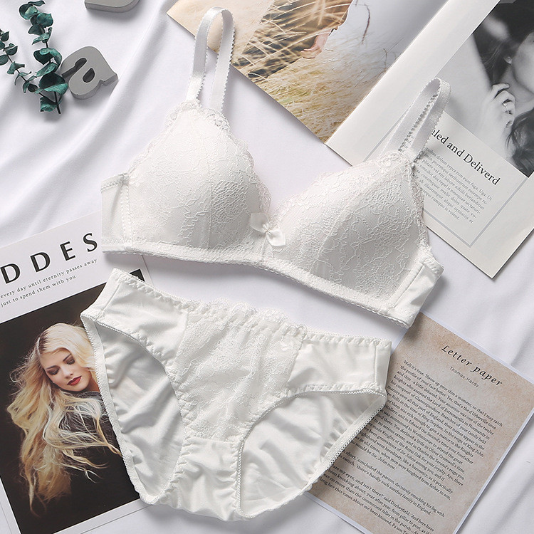 Sieviešu mežģīņu apakšveļas komplekts Biksītes krūštura komplekts Sexy Push Up krūštura biksītes Sieviešu lielizmēra apakšveļas komplekts