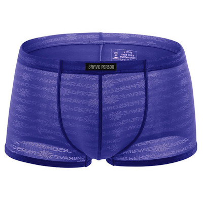 Bokserid Meeste Pitsist võrk aluspesu Lühikesed püksid Bokserid Seksikad hingavad aluspüksid Mugavad meeste kohvrid Cueca aluspüksid
