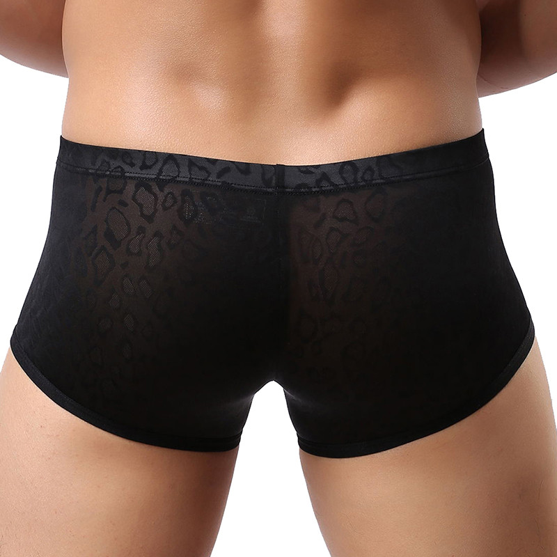 Bokserid Meeste Pitsist võrk aluspesu Lühikesed püksid Bokserid Seksikad hingavad aluspüksid Mugavad meeste kohvrid Cueca aluspüksid