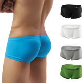 Σέξι μπόξερ ανδρικά εσώρουχα Ice Silk Homme Breathable Cuecas Masculinas Calzoncillos Hombre Slip Boxershorts
