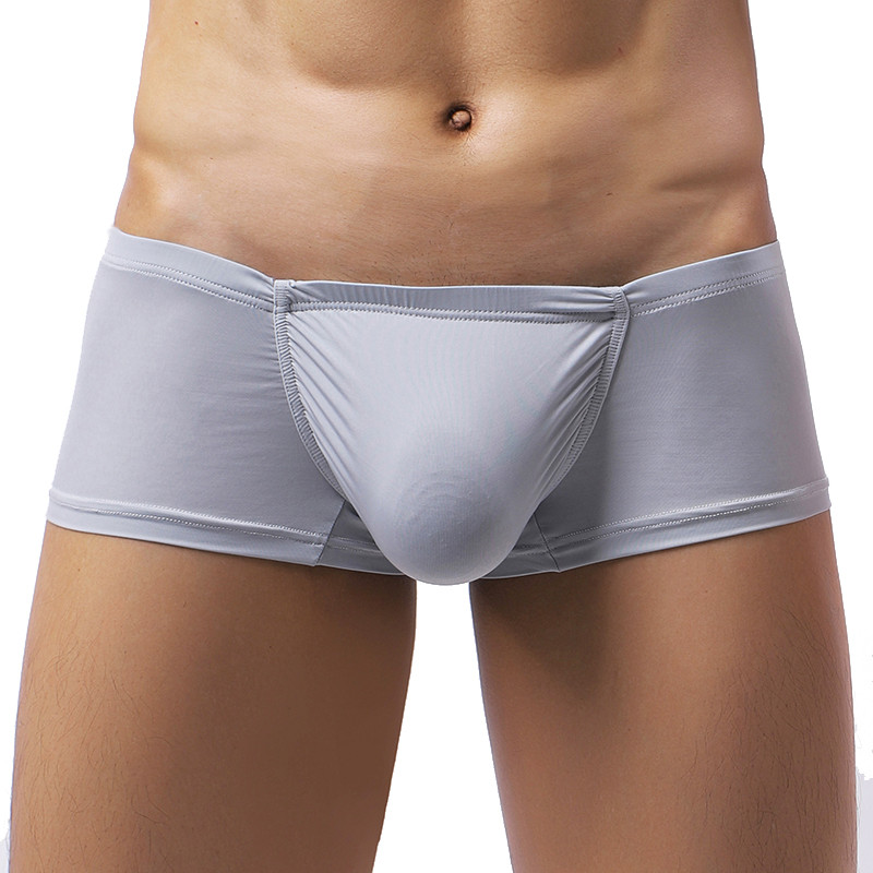 Σέξι μπόξερ ανδρικά εσώρουχα Ice Silk Homme Breathable Cuecas Masculinas Calzoncillos Hombre Slip Boxershorts