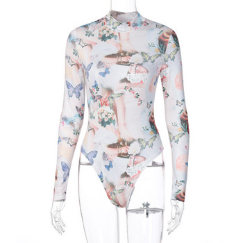 BKLD 2021 Φθινοπωρινό νέο μακρυμάνικο μπλουζάκι με μονόχρωμη εκτύπωση με στρογγυλή λαιμόκοψη Σέξι ρούχα για γυναικεία πάρτι