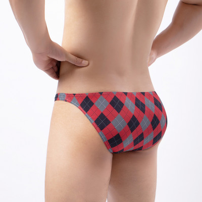 Seksīga Apakšveļa Vīriešu Biksītes Cueca Vīriešu Mini Biksītes Maciņš Zems Viduklis Bikini Hombre Apakšveļa Eksotisks rūtains Vīriešu Apakšbikses Y35