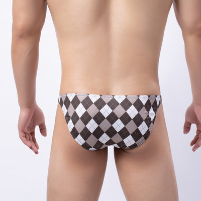 Σέξι εσώρουχα ανδρικά σλιπ Cueca Ανδρικά μίνι εσώρουχα Τσάντα Χαμηλής Bikini Hombre Εσώρουχα Εξωτικά καρό ανδρικά σώβρακα Y35