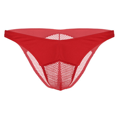 Muške Sissy donje rublje Gaćice Mrežaste prozirne Fishwork Patchwork perspektivna torbica i gaćice za guzu Donje rublje Gaće