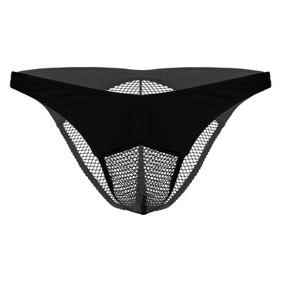 Muške Sissy donje rublje Gaćice Mrežaste prozirne Fishwork Patchwork perspektivna torbica i gaćice za guzu Donje rublje Gaće