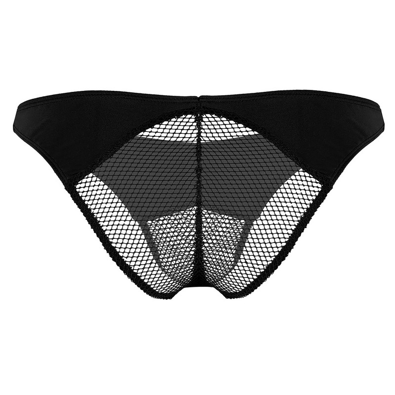 Muške Sissy donje rublje Gaćice Mrežaste prozirne Fishwork Patchwork perspektivna torbica i gaćice za guzu Donje rublje Gaće