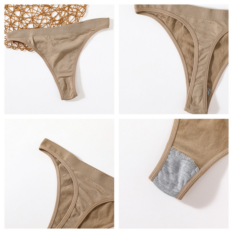 Õmblusteta rinnahoidjakomplekt Naiste aluspesu Naiste pesukomplekt soonikkoes Topid Juhtmevaba rinnahoidja kõrge sääre vöökohaga stringid Mood Tank Crop Top