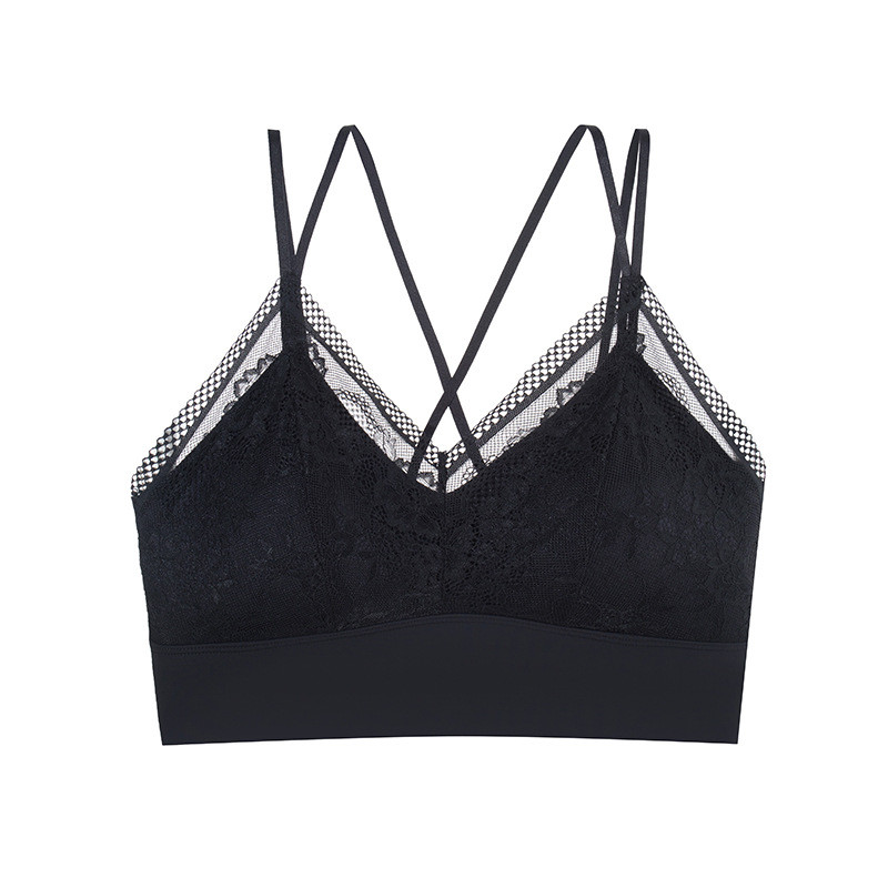 Ženski čipkasti grudnjak bez žica Seksi prsluk bez leđa Grudnjaci s tankim košaricama Donje rublje Udobni grudnjak Podstavljeni grudnjak Bešavno donje rublje za djevojke