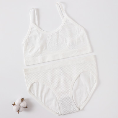 Komplet ženskog donjeg rublja Bešavne gaćice s grudnjakom Komplet push up grudnjaka Seksi donje rublje Ženski modni grudnjaci Ženski skraćeni top s u leđima