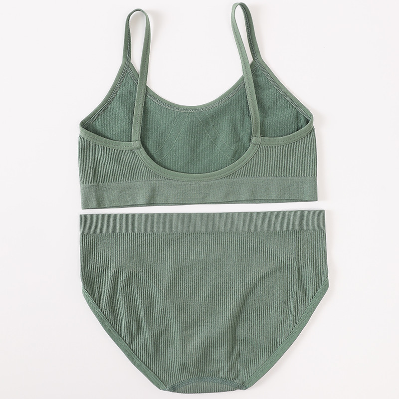 Komplet ženskog donjeg rublja Bešavne gaćice s grudnjakom Komplet push up grudnjaka Seksi donje rublje Ženski modni grudnjaci Ženski skraćeni top s u leđima