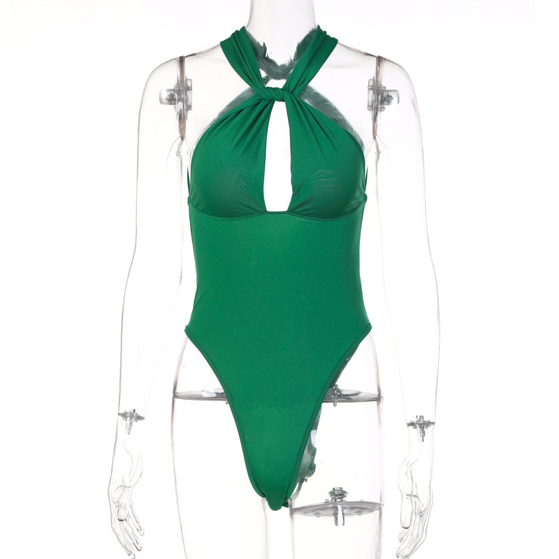 BKLD ținute sexy pentru femei 2022, primăvară și vară, body fără mâneci, cu șalter în V adânc, culoare solidă, haine de festival