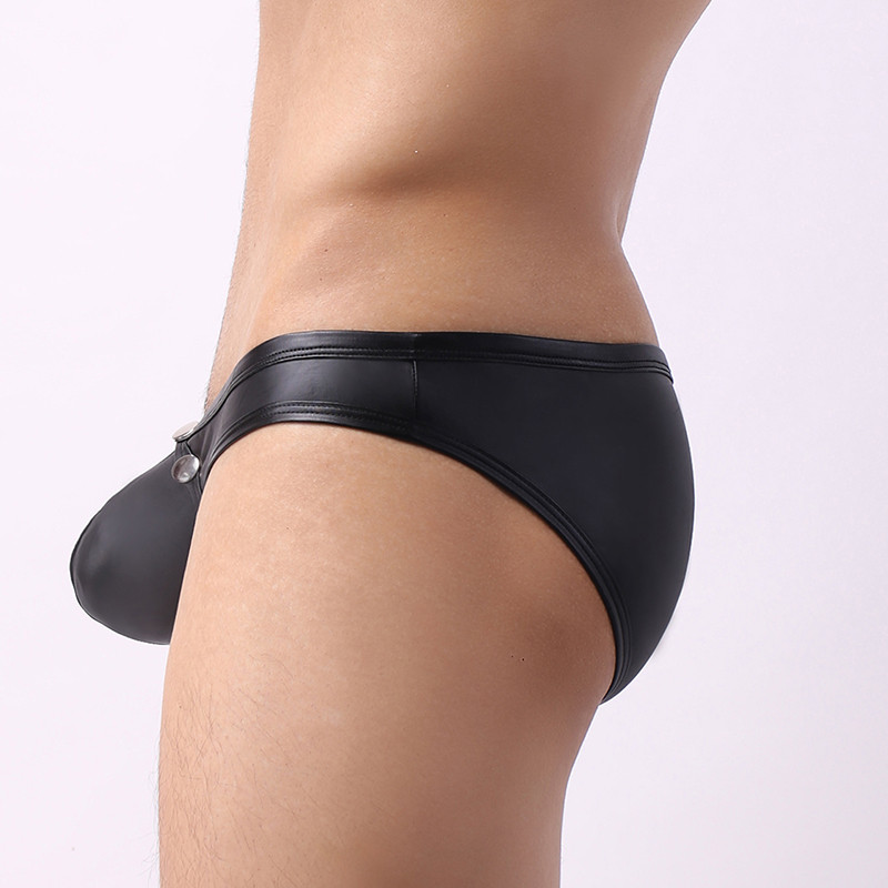 Odinės vyriškos kelnaitės mygtukai Vyriški apatiniai string bikini kelnaitės apatiniai vyriški apatiniai kelnaitės Erotiškas seksualus apatinis trikotažas