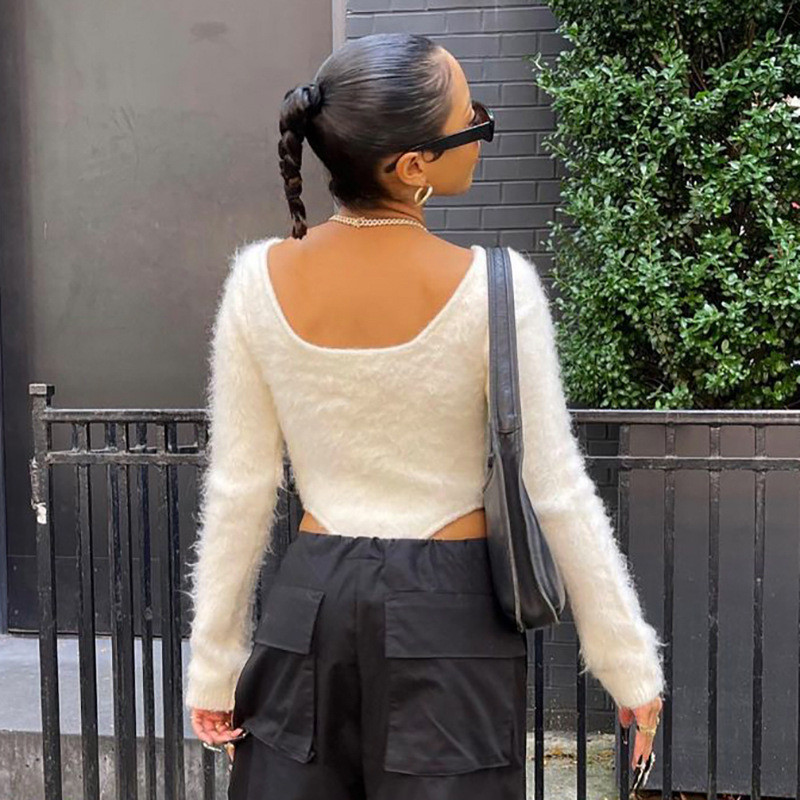 BKLD Îmbrăcăminte pentru femei 2021, toamnă și iarnă, noua culoare solidă cu cusături, ocazional, cu gât rotund, body subțire cu mânecă lungă, cu pluș