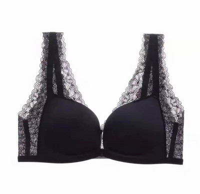 Μπροστινή πόρπη Σέξι δαντέλα Όμορφη πλάτη Εσώρουχα χωρίς ατσάλι Μικρό στήθος Γυναικείο σουτιέν Άνετο σετ σουτιέν χωρίς ραφή