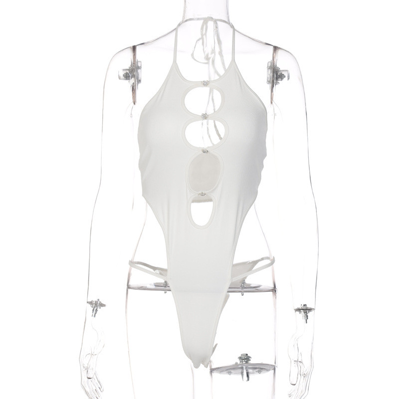 BKLD suvekomplektid, uued festivalirõivad, pitsilised, päitsed kaelaga, seksikad topid, naiste 2022. aasta väljalõigatud keha, ühevärvilised peorõivad