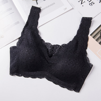 HIVOF εσώρουχα από δαντέλα χωρίς ραφές, σουτιέν από σωληνάριο, αθλητικό γιλέκο ύπνου χωρίς ατσάλι, σέξι δαντελένιο σουτιέν