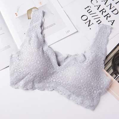 HIVOF εσώρουχα από δαντέλα χωρίς ραφές, σουτιέν από σωληνάριο, αθλητικό γιλέκο ύπνου χωρίς ατσάλι, σέξι δαντελένιο σουτιέν