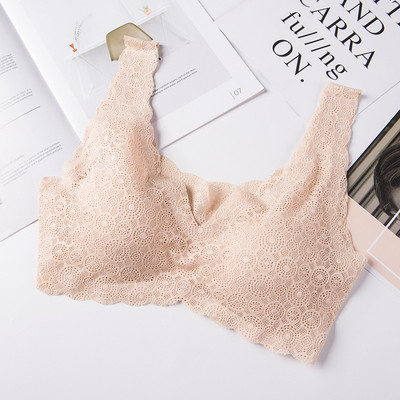 HIVOF εσώρουχα από δαντέλα χωρίς ραφές, σουτιέν από σωληνάριο, αθλητικό γιλέκο ύπνου χωρίς ατσάλι, σέξι δαντελένιο σουτιέν