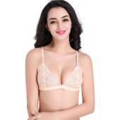 Euroopa ja Ameerika seksikas pitsist ääristeta rinnahoidja triangle cup ultra õhuke hingav reguleeritav rinnahoidja