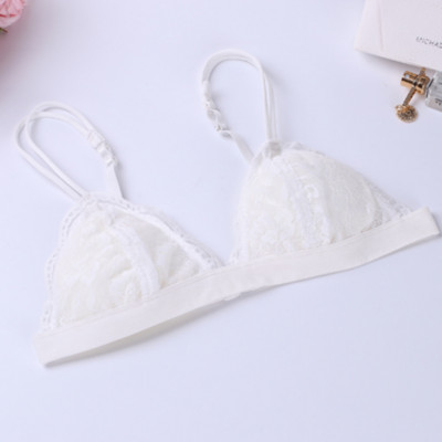 Euroopa ja Ameerika seksikas pitsist ääristeta rinnahoidja triangle cup ultra õhuke hingav reguleeritav rinnahoidja