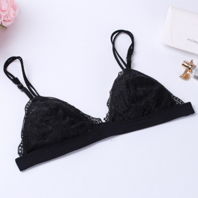 Euroopa ja Ameerika seksikas pitsist ääristeta rinnahoidja triangle cup ultra õhuke hingav reguleeritav rinnahoidja
