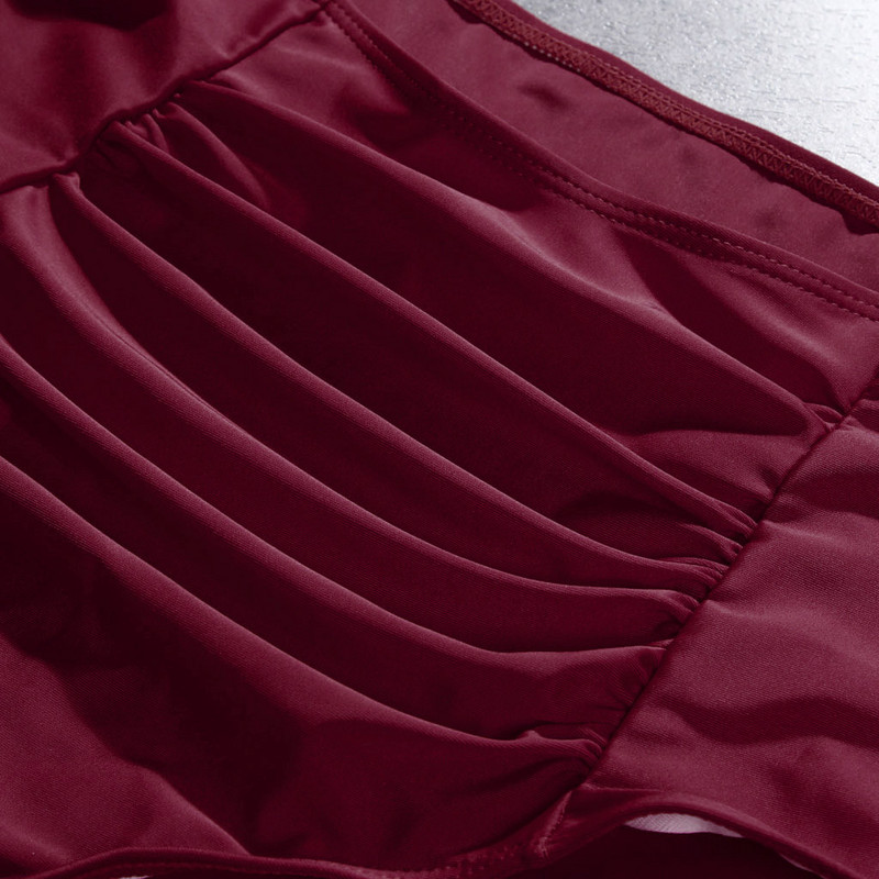 Ψηλόμεσο μπικίνι παντελόνι Γυναικείο μαγιό με έλεγχο κοιλιάς Παντελόνι Μασίφ ρούχα παραλίας Spandex 2022 Beach Style Summer YJ