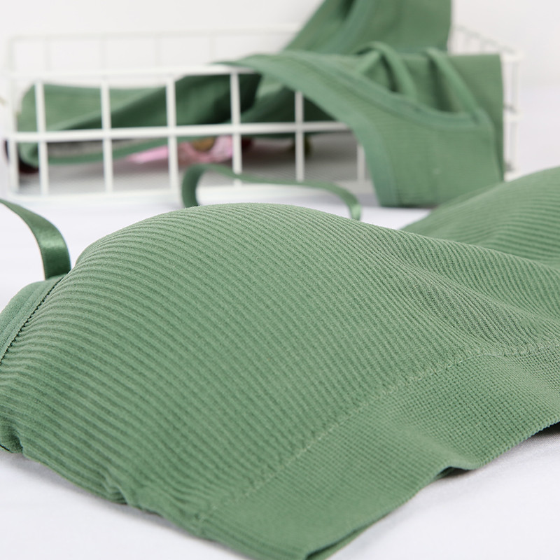 Σέξι Γυναικεία Σετ Εσωρούχων Ερωτικά Σταυρωτά Σετ Εσώρουχα Χωρίς Ραφή Ασύρματο Σουτιέν και Εσωρούχων Νέο