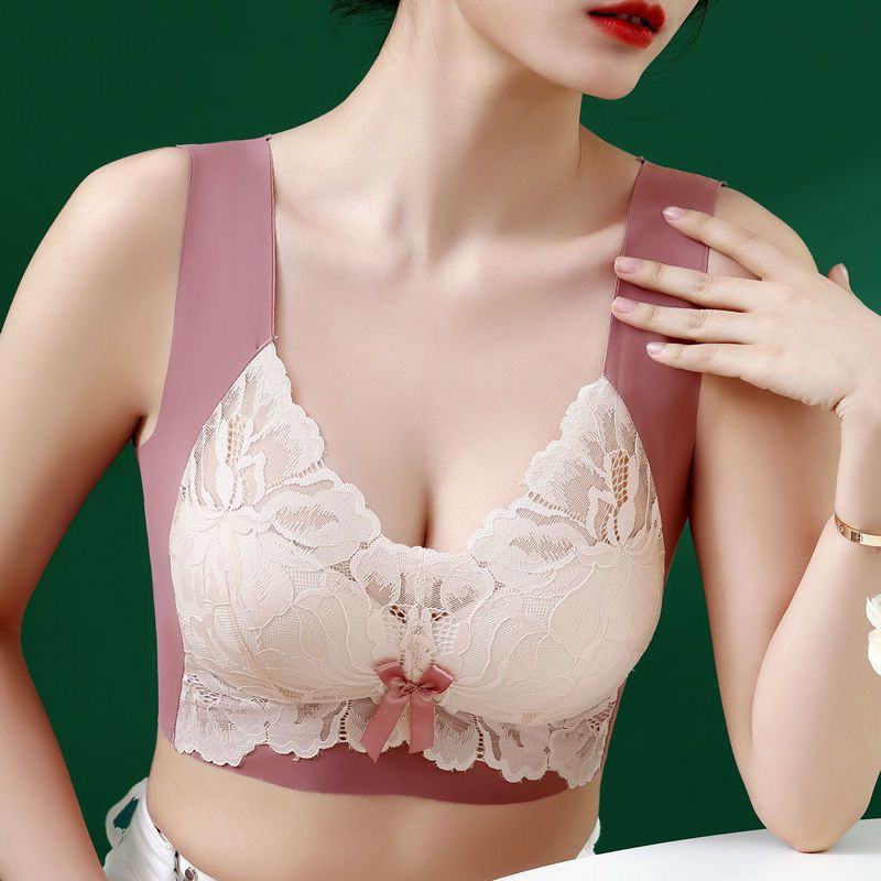 Čipkasti bešavni grudnjaci velike veličine Ženski prsluk Bežični gornji dio bez leđa Ženski bežični grudnjak Donje rublje bez kostiju Ženski grudnjak veće veličine