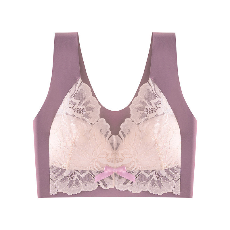 Čipkasti bešavni grudnjaci velike veličine Ženski prsluk Bežični gornji dio bez leđa Ženski bežični grudnjak Donje rublje bez kostiju Ženski grudnjak veće veličine