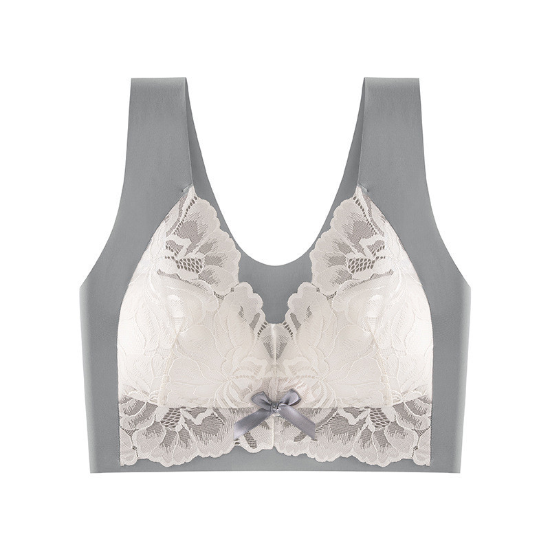 Čipkasti bešavni grudnjaci velike veličine Ženski prsluk Bežični gornji dio bez leđa Ženski bežični grudnjak Donje rublje bez kostiju Ženski grudnjak veće veličine