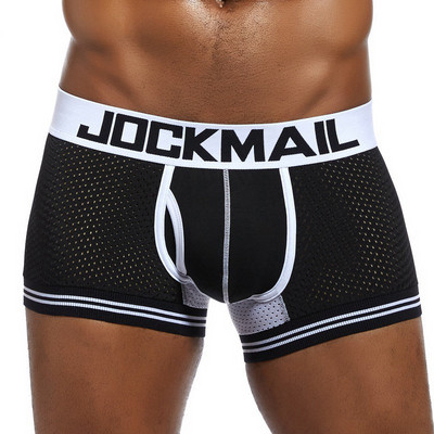 Seksi prozračne mrežaste bokserice U konveksna torbica za mošnice niskog struka muško donje rublje ljetne muške kupaće gaće kratke hlače koje se brzo suše