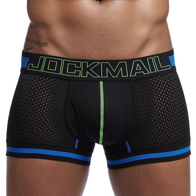 Seksi prozračne mrežaste bokserice U konveksna torbica za mošnice niskog struka muško donje rublje ljetne muške kupaće gaće kratke hlače koje se brzo suše