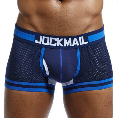 Seksi prozračne mrežaste bokserice U konveksna torbica za mošnice niskog struka muško donje rublje ljetne muške kupaće gaće kratke hlače koje se brzo suše