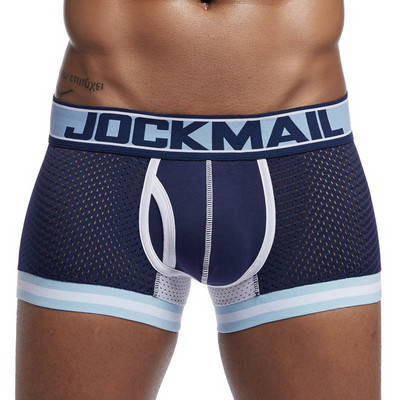 Seksi prozračne mrežaste bokserice U konveksna torbica za mošnice niskog struka muško donje rublje ljetne muške kupaće gaće kratke hlače koje se brzo suše