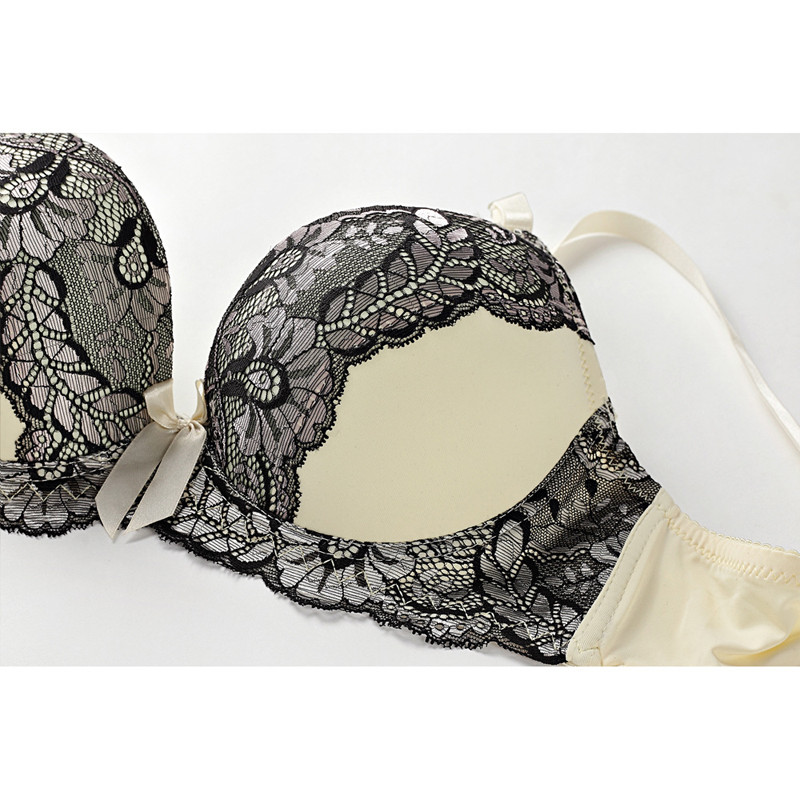 Γυναικείο σουτιέν εσώρουχα κοστούμι συνονθύλευμα χρώμα Push Up Brassiere αναπνέον στρινγκ σε μεγάλα μεγέθη Σέξι δαντέλα σετ εσωρούχων