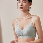 Σουτιέν για γυναίκες Μικρό στήθος Mulberry Silk Lining Model Show σουτιέν χωρίς προσαρμογή κάτω καλωδίου Λεπτή Comfort Push Up Bralette
