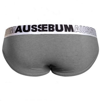 Мъжко бельо Aussiebum, секси слипове с ниска талия Cotton Briefs, дишащи и удобни памучни слипове, абсорбиращи потта, двоен слой