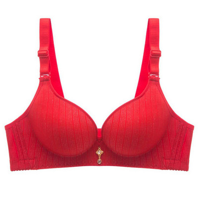 Noul tip de sutien mic îngroșat, fără sârmă, lenjeria sutienului plat confortabil adună și ajustează ceașca de pâine aburită t